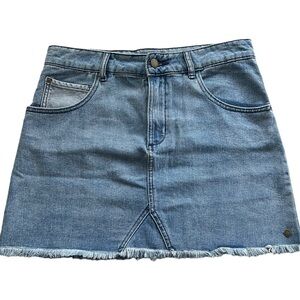 Roxy Women's Cut Off Denim Skirt Size M